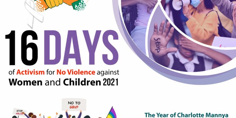 16 Days of Activism against No Violence against Women and Children!