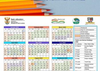 Staggered 2022 School Calendar for inland provinces in South Africa!