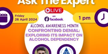 “Confronting Denial – Exploring Its Impact On Alcohol Dependency” – 26 April @ 1 pm