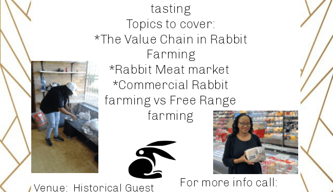 RABBIT FARMING WORKSHOP ON SATURDAY!