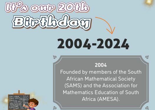 Happy 20th Birthday to SA Maths Foundation (SAMF)!