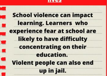 Choose peaceful means to resolve conflict at SCHOOLS!