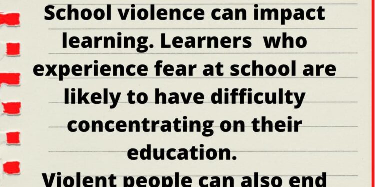 Choose peaceful means to resolve conflict at SCHOOLS!
