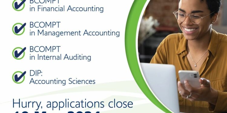 Enroll for the 2024 academic year – Unisa’s College of Accounting Sciences