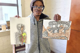 Visually impaired youth wins art competition!