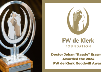 FW de Klerk Foundation Awards Doctor Johan “Rassie” Erasmus With TheFW de Klerk Goodwill Award