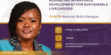 CHIETA will host the 𝗡𝗮𝘁𝗶𝗼𝗻𝗮𝗹 𝗦𝗸𝗶𝗹𝗹𝘀 𝗗𝗶𝗮𝗹𝗼𝗴𝘂𝗲 𝟮𝟬𝟮𝟱 — a bold conversation about jobs, skills, and sustainable livelihoods