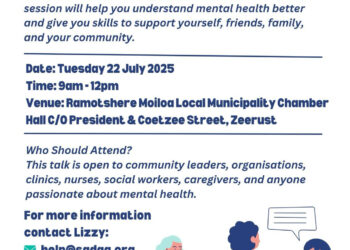 Free Mental Health Workshop – Tuesday, 22 July @ 9am
