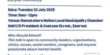 Free Mental Health Workshop – Tuesday, 22 July @ 9am