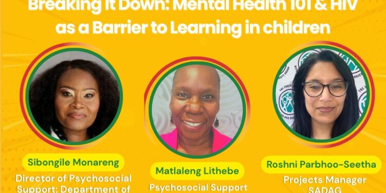 Mental Health Webinar Series: Breaking it Down – Mental Health 101 & HIV as a Barrier to Learning In Children @6pm