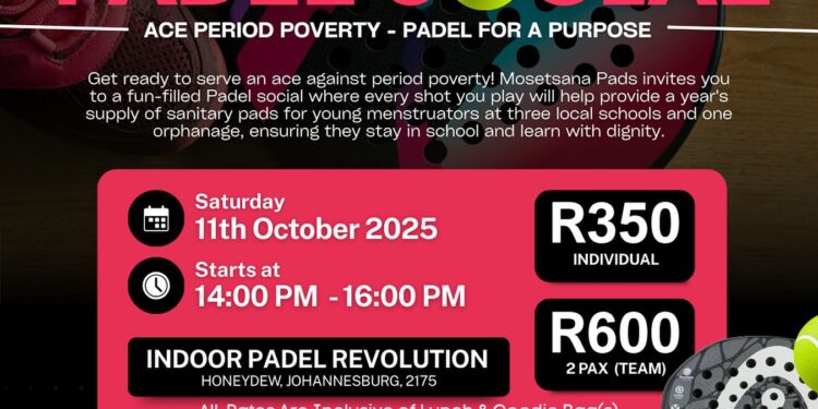 Join Mosetsana Pads for a fun-filled Padel Social this International Girl Child Day