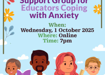 FREE Online Support Group for Educators Coping with Anxiety – Wednesday, 1 October at 7pm