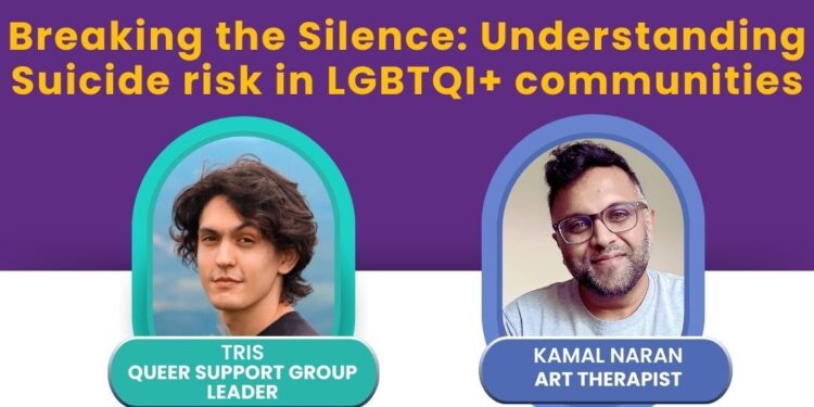 Breaking the Silence: Understanding Suicide risk in LGBTQI+ communities – Friday, 19 September at 1pm