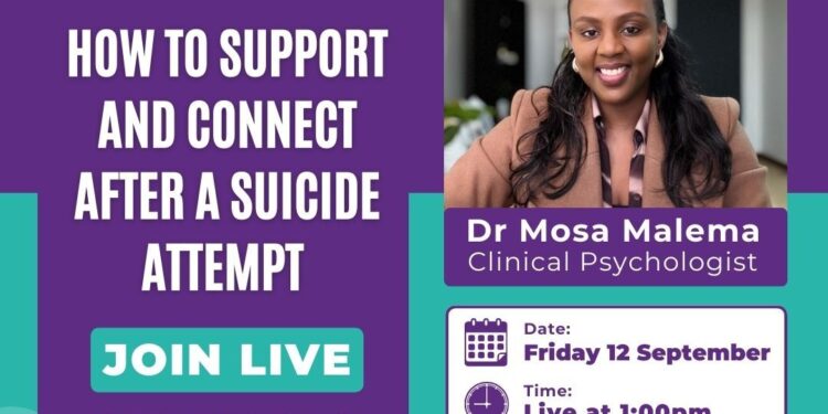 Ask the Expert – “How to Support and Connect After a Suicide Attempt” – Friday, 12 September @ 1pm