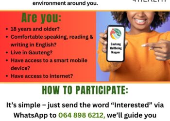 Join the Gauteng Wellbeing Mapper Research Study