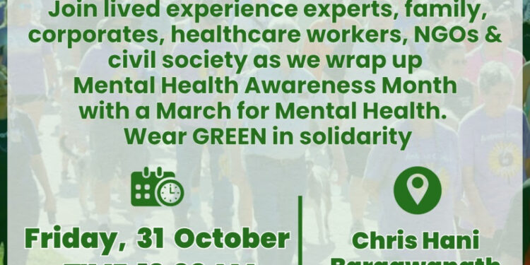 March for Mental Health this Friday – take a stand, raise your voice, and show your support!