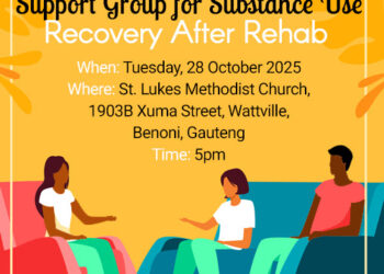 FREE In Person Support Group for Substance Use Recovery After Rehab – Tuesday, 28 October @5pm