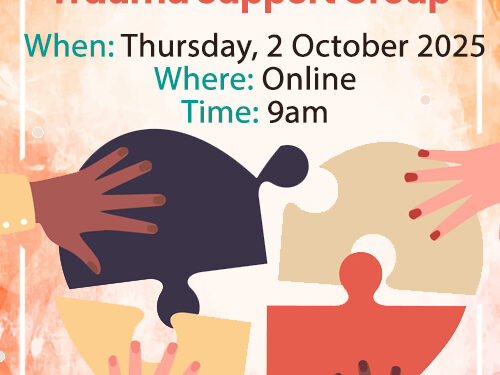 FREE Online Support Group for Trauma – Thursday, 2 October @9am