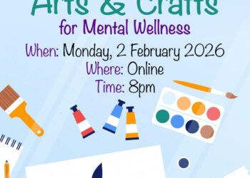 Free Online Support Group – Arts &Crafts for Mental Wellness – Monday, 2 February @ 8pm