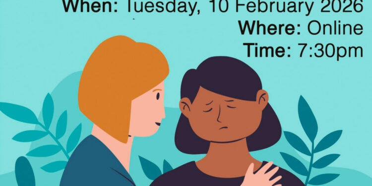 Free Online Mental Health Support Group for Trauma – Tuesday, 10 February @ 7:30pm