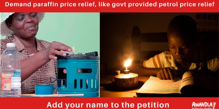 We need paraffin price relief now 