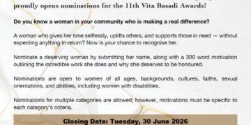 11th Annual Vita Basadi Awards – Call for Nominations