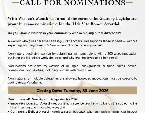 11th Annual Vita Basadi Awards – Call for Nominations