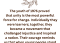 June 16, 1976: Is this the education the youth of 1976 fought for?