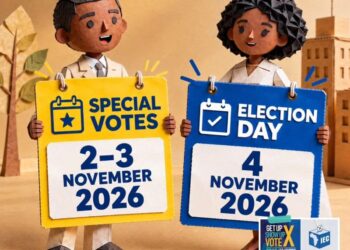 Special voting for the 2026 Local Government Elections will take place on 2 and 3 November 2026