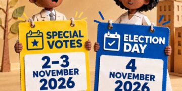 Special voting for the 2026 Local Government Elections will take place on 2 and 3 November 2026
