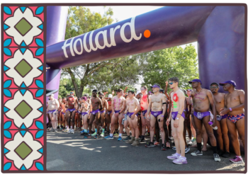 Purple Speedos, purple jacarandas and a very good cause!