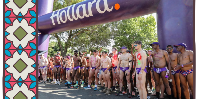 Purple Speedos, purple jacarandas and a very good cause!