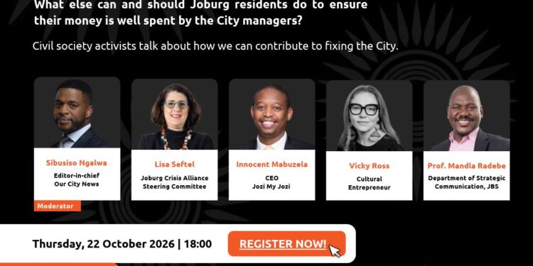 Is a vote enough? What else can and should Joburg residents do to ensure their moneyis well spent by the City managers?